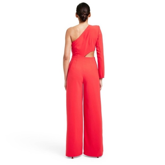 One Shoulder CutOut Jumpsuit - Sergio Hudson × Target NWOT XS Red - Picture 2 of 9